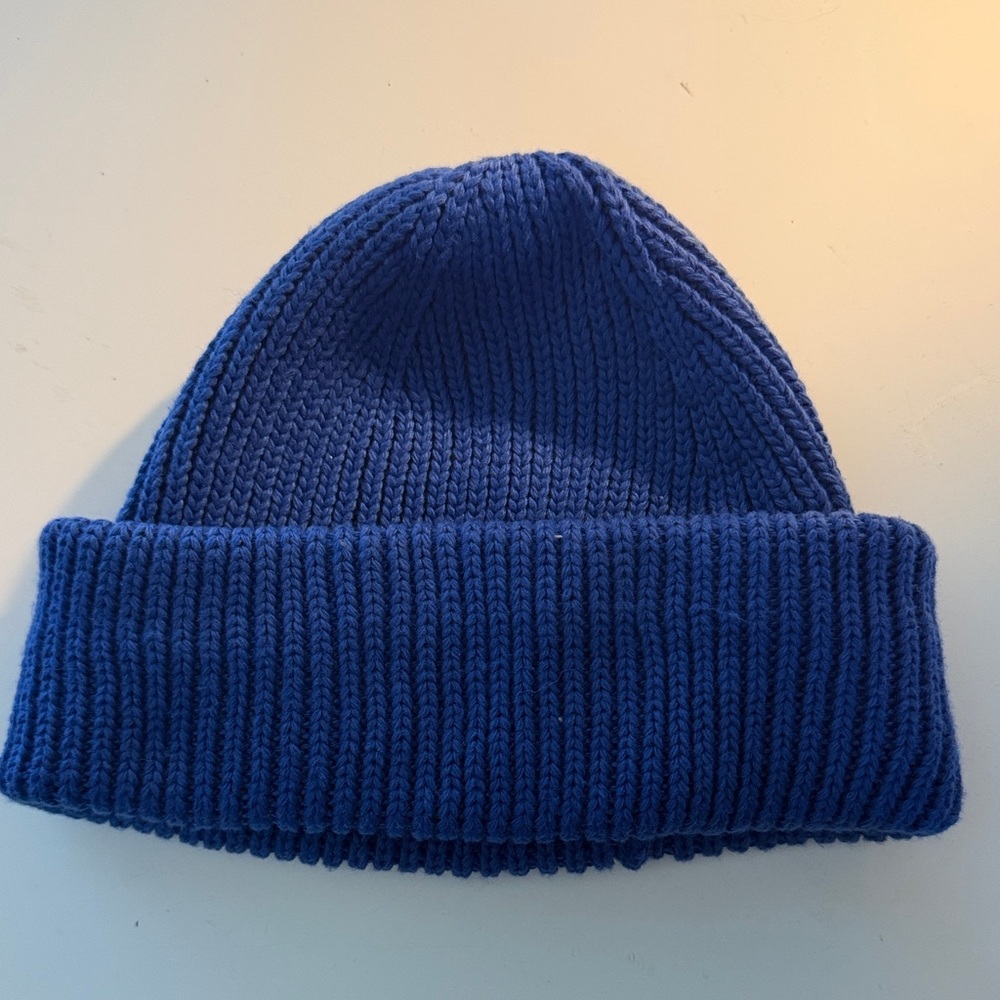 Blue Knit Beanie